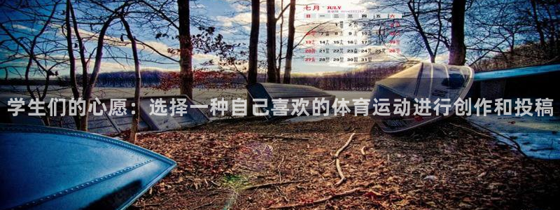 谈球吧：学生们的心愿：选择一种自己喜欢的体育运动进行创作和投稿